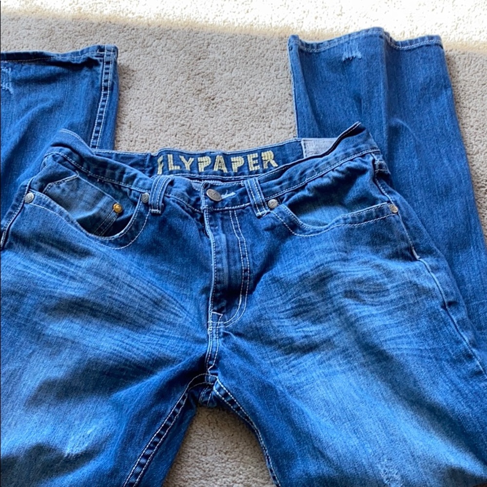 Slightly distressed men’s jeans